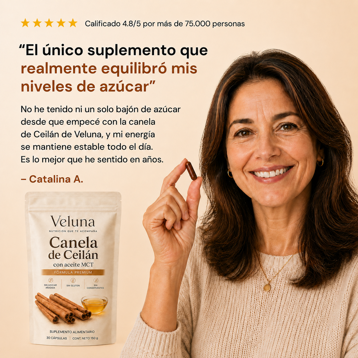 Canela de Ceilán con aceite MCT | Tu ritmo de equilibrio diario.